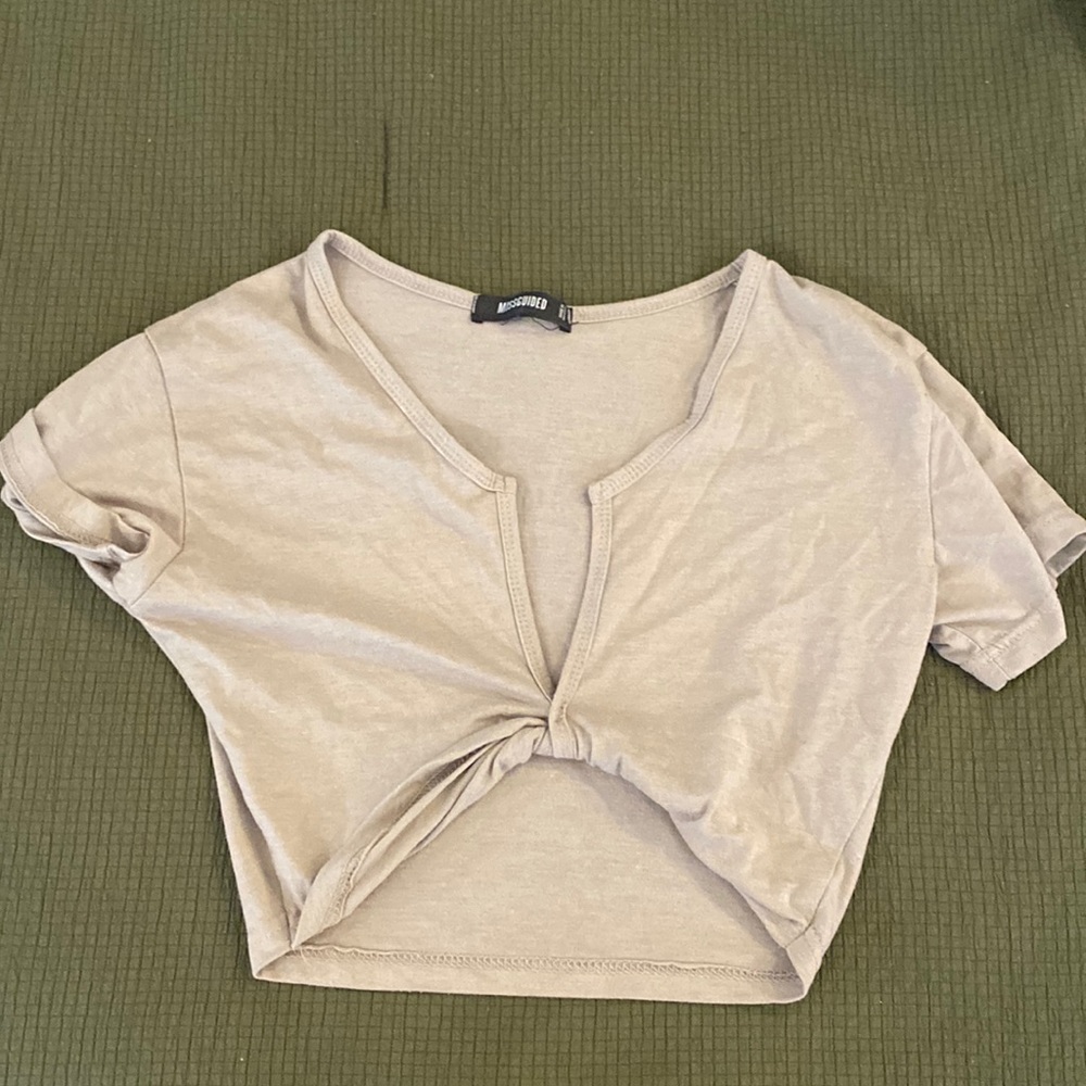Cropped twisted tee